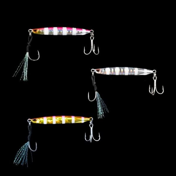 Ryuji Silent Jig Trio Slim Jig Yem Zebra Mix - 10 Gr