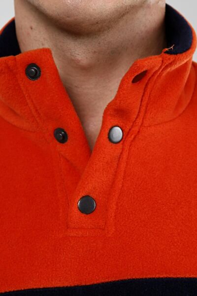 North Trace Fast Trek Erkek Anorak Polar Kiremit/Lacivert - 2XL