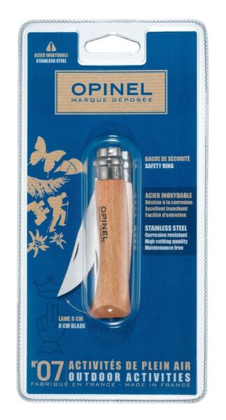 Opinel Inox Kayın Saplı No.7 Çakı (000654)