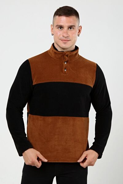 North Trace Fast Trek Erkek Anorak Polar Kahverengi/Siyah - 2XL