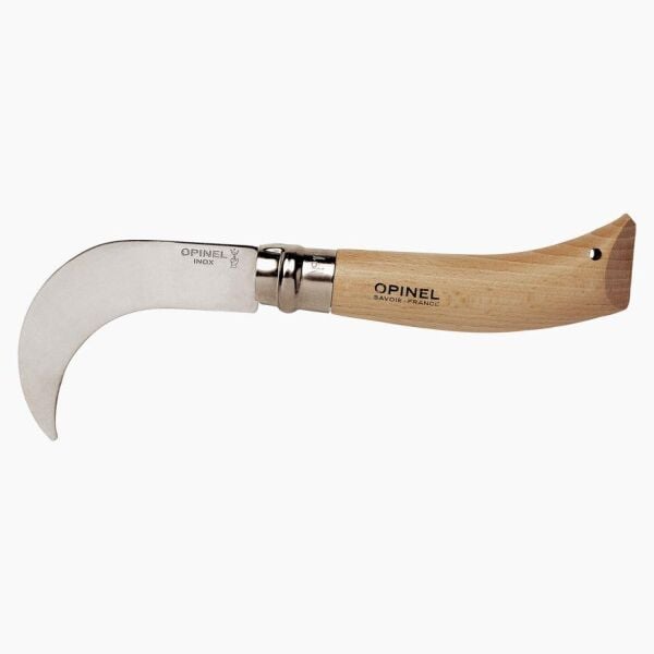 Opinel Inox N°10 Billhook Kayın Saplı Bağ Çakısı