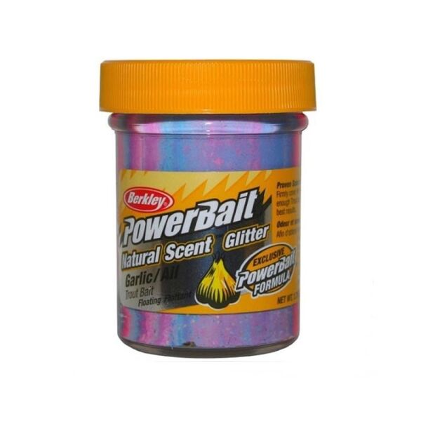 Berkley PowerBait Natural Scent Glitter Trout Bait ( Garlic ) Hamur Yem Captain America