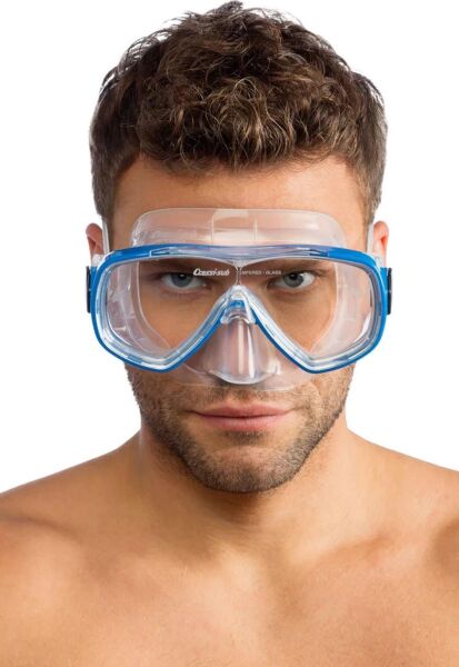 Cressi Rondinella Palet Maske Şnorkel Seti Aquamarine - 43-44