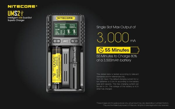 Nitecore UMS2 Pil Dolum Kiti