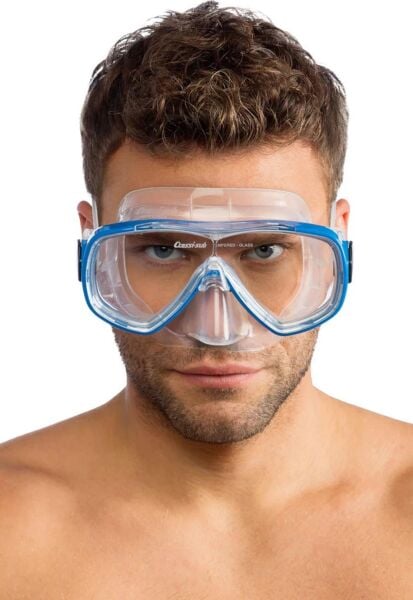Cressi Rondinella Palet Maske Şnorkel Seti Aquamarine - 45-46