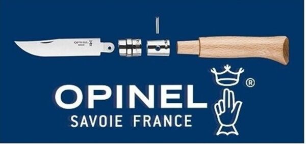 Opinel İnox No:8 Bisiklet İşlemeli Çakı Sarı