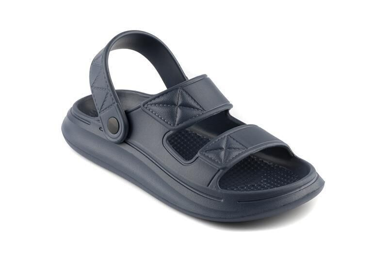 Akınalbella Çift Bantlı Erkek Sandalet Terlik (Kozmetik Kusurlu)