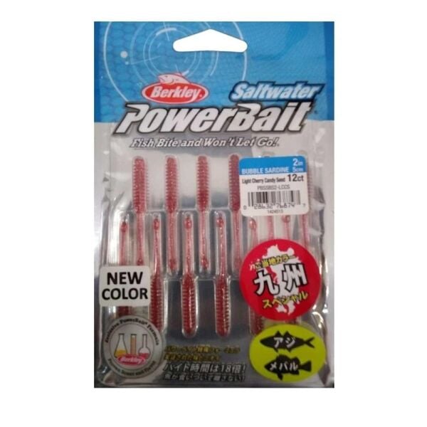 Berkley PowerBait Bubble Sardine 5cm Lrf Silikonu Light Cherry Candy Seed