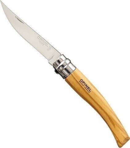 Opinel Inox Slim Line 08 Olive Tree Fleto Çakı