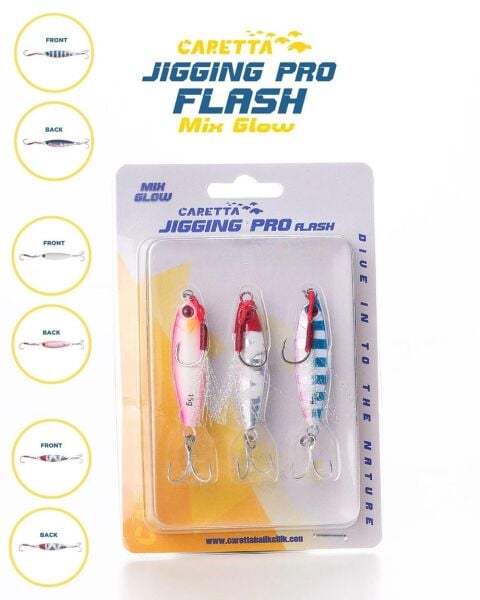Caretta Jigging Pro Flash Jig Yem Mix Glow - 7 Gr
