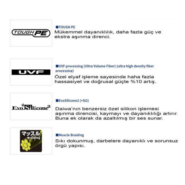 Daiwa UVF Gekkabijin Durasensor +Si² İp Misina Sakura Pink - 150 MT - PE 0.3