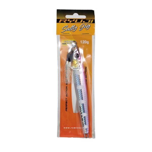 Ryuji Salty Jig Yem Pink Dot Glow - 120 Gr