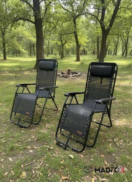 Madfox EasyRest Katlanır Şezlong Sandalye GRİ
