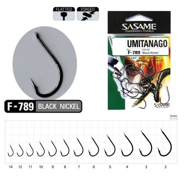 Sasame Umitanago Black F-789 Olta İğnesi