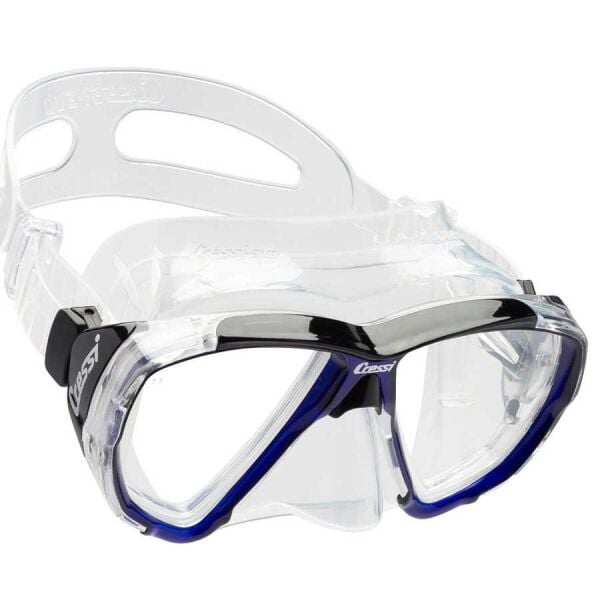 Cressi Big Eyes Dalış Maskesi CLEAR-COBALT