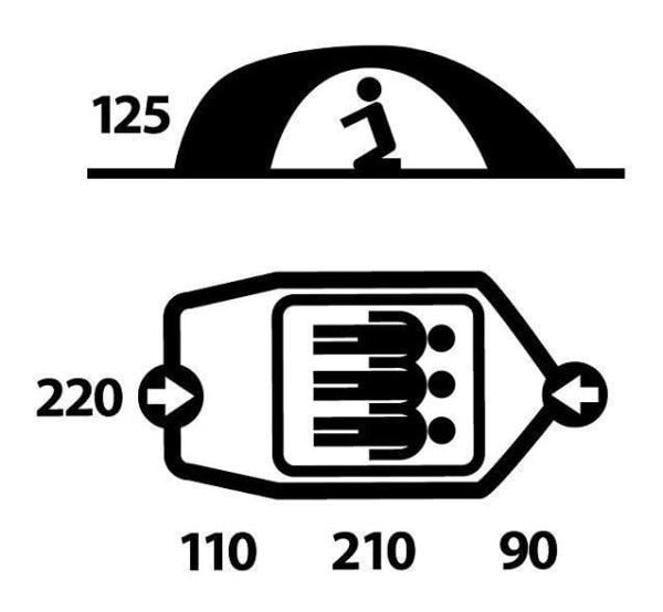 Husky Bizon 3 Kişilik Çadır YEŞİL