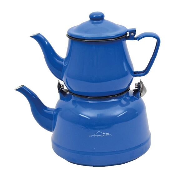 Campout Emaye Çaydanlık Seti