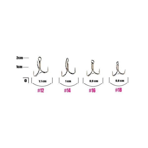 Fujin ST36 Nickel Üçlü Maket Balık İğnesi