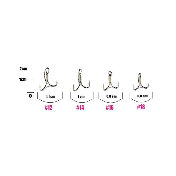 Fujin ST36 Nickel Üçlü Maket Balık İğnesi