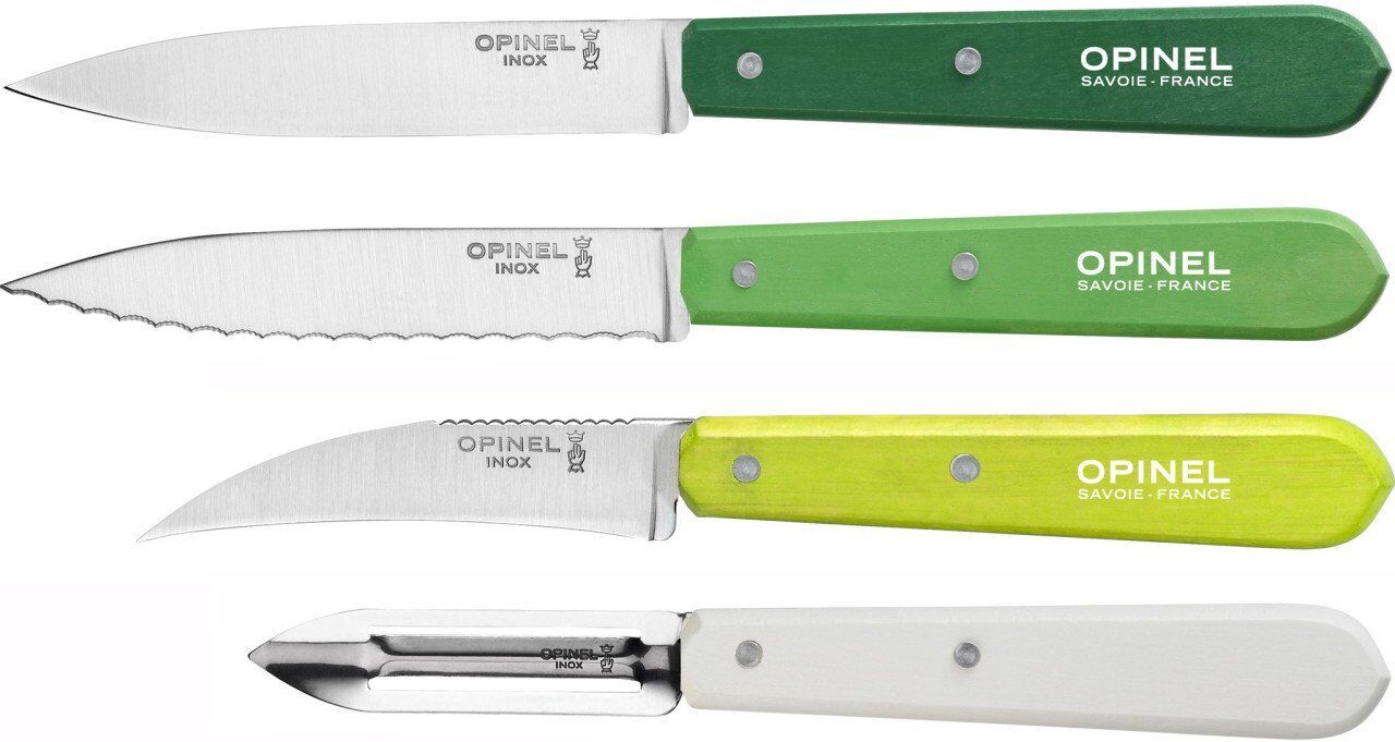 Opinel Les Essentials Primavera Mutfak Bıçak Seti (4'lü-Renkli)