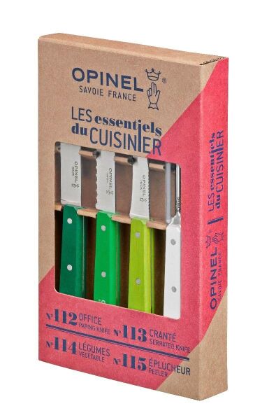 Opinel Les Essentials Primavera Mutfak Bıçak Seti (4'lü-Renkli)