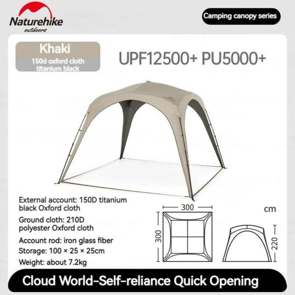 Naturehike Cloud Boundar Quick Opening Kanopi Kanopi