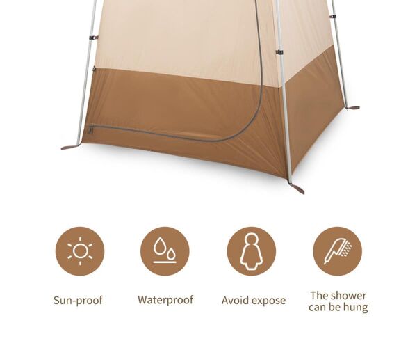Naturehike WC & Duş & Giyinme Çadırı KAHVE