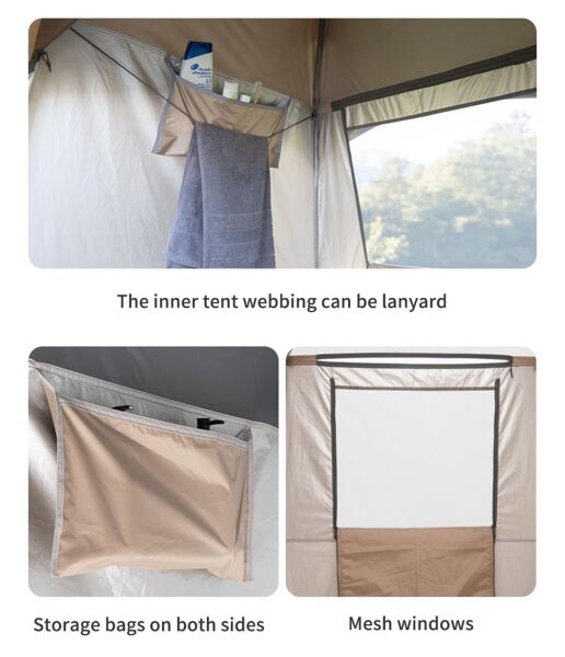 Naturehike WC & Duş & Giyinme Çadırı KAHVE