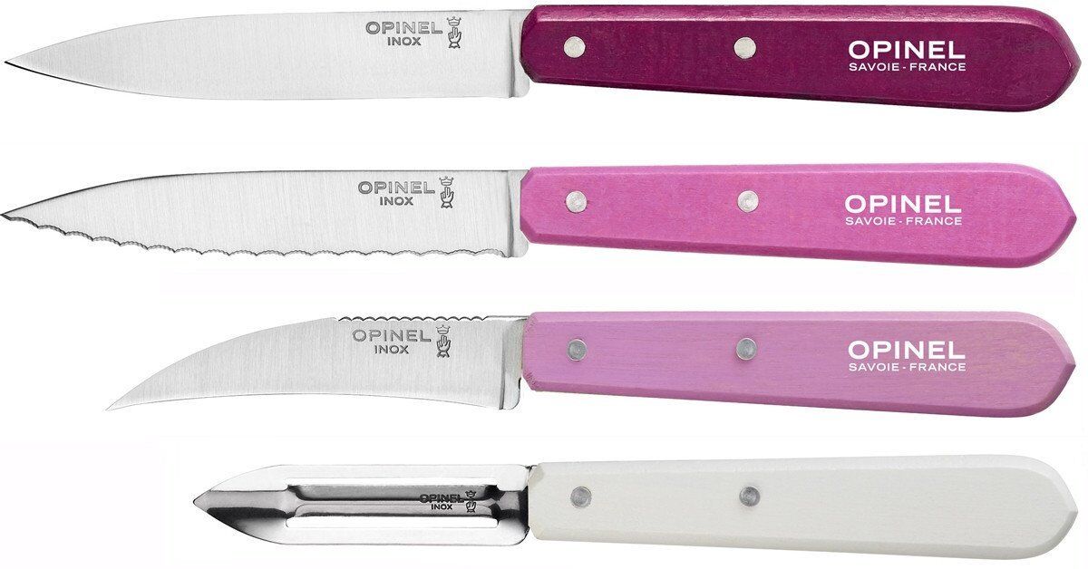 Opinel Les Essentiels Primarosa Soyma Bıçak Seti (4'lü-Renkli)
