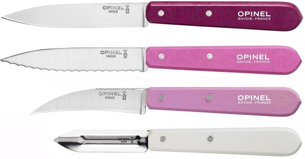 Opinel Les Essentiels Primarosa Soyma Bıçak Seti (4'lü-Renkli)