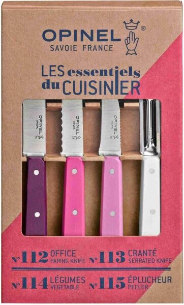 Opinel Les Essentiels Primarosa Soyma Bıçak Seti (4'lü-Renkli)