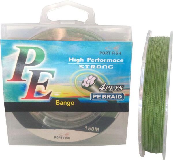 PortFish Bango Yeşil 4 Kat İp Olta Misinası 150Mt YEŞİL - 0,36 MM