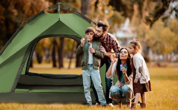 Naturehike 3 Kişilik Otomatik Kamp Çadırı YEŞİL
