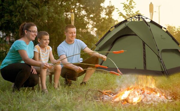 Naturehike 3 Kişilik Otomatik Kamp Çadırı YEŞİL
