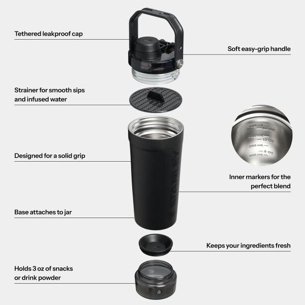 Stanley Activate Shaker 0,60 LT Black 2.0