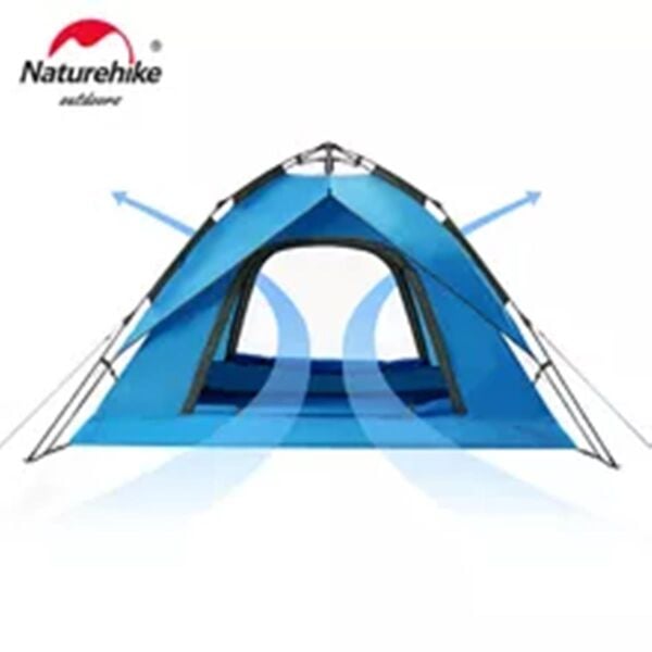 Naturehike 3 Kişilik Otomatik Kamp Çadırı MAVİ
