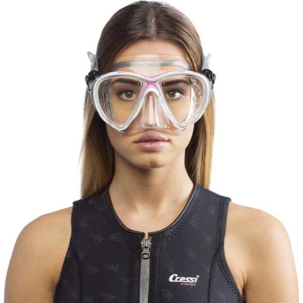 Cressi Big Eyes Evolution Crystal Dalış Maskesi CLEAR-BLACK