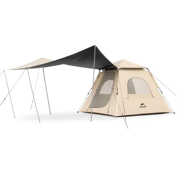 Naturehike Ango Picnic Otomatik Kurulum 3 Kişilik Çadır Fresh & Black / Tenteli
