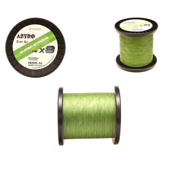 Remixon Astro PE 8x İp Misina GREEN - 0,16 MM - 1500 MT