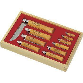 Opinel Karbon No.2-12 arası Kutulu Çakı Seti (183102)