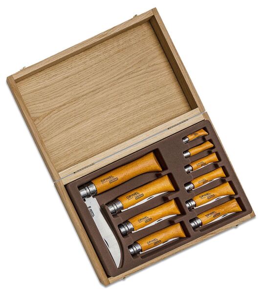 Opinel Karbon No.2-12 arası Kutulu Çakı Seti (183102)