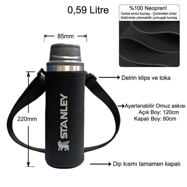 Stanley Neopren Termos Kılıfı ve Omuz Askısı 0.59 Lt Trigger Action [Kulpsuz]