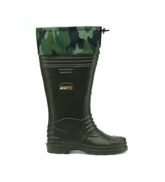 Akınal Bella Konçlu Büzmeli Çoraplı Su Geçirmez Eva Çizme HAKİ - 44-45