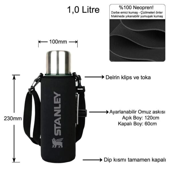 Stanley Neopren Termos Kılıfı ve Omuz Askısı 1.0 Lt Adventure [Kulpsuz]