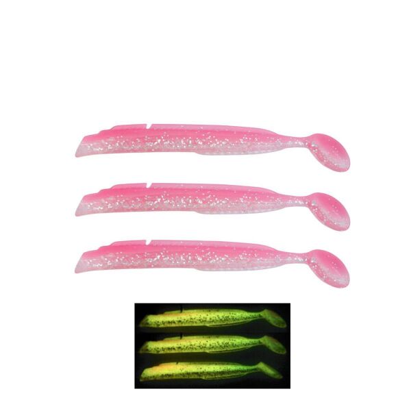 Fujin Salt Eel Body 13cm x3 Silikon Yem Gövde