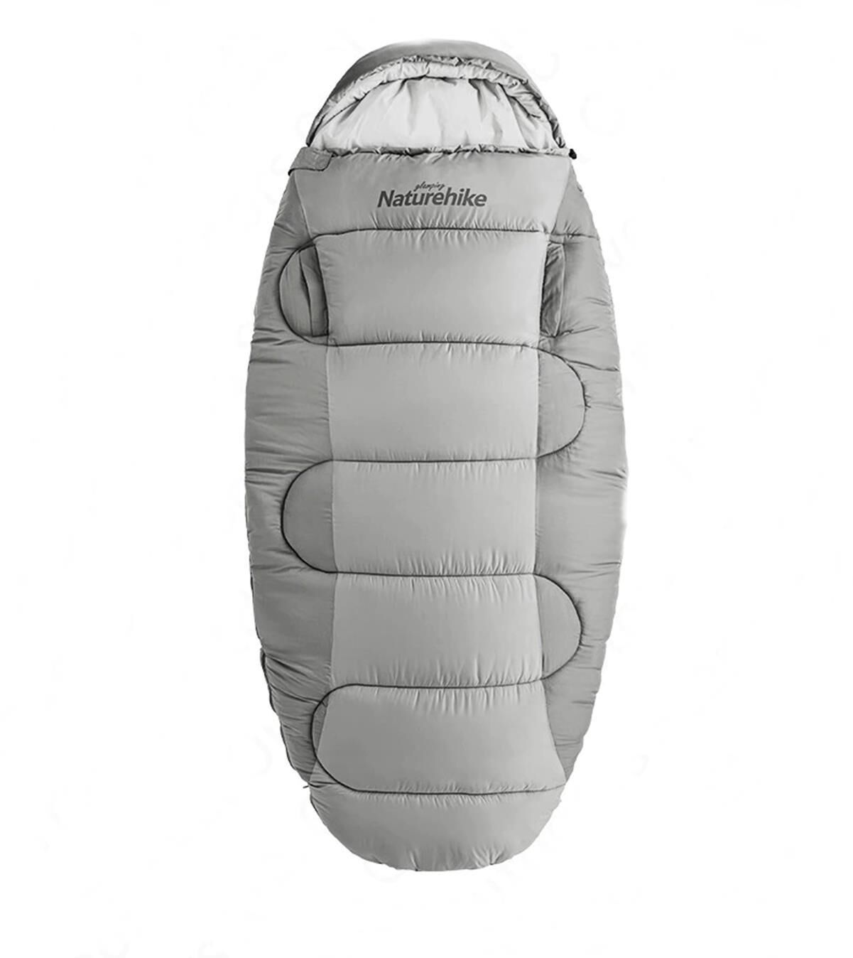 Naturehike PS300 Oval Ultralight Uyku Tulumu -9°C ( Cloudy Grey ) Cloudy Grey - Left