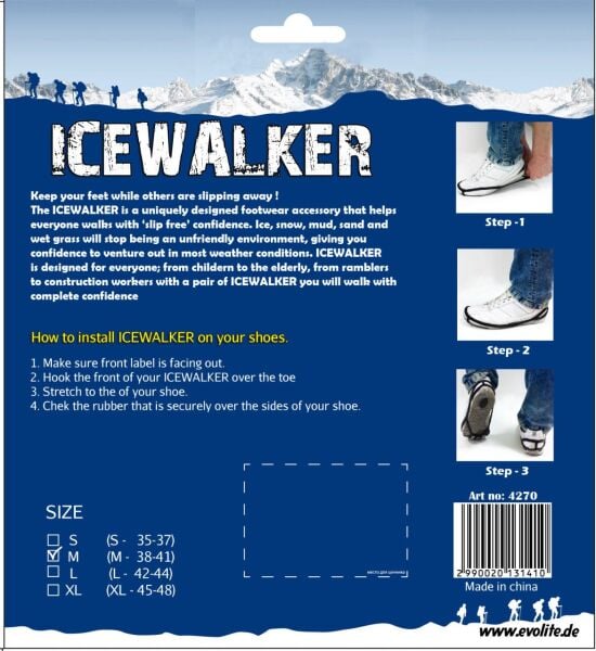 Evolite Icewalker Karda Kaydırmayan Ayakkabı Altlığı S