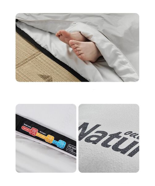Naturehike Pillow Uyku Tulumu -4°C GRİ - Right
