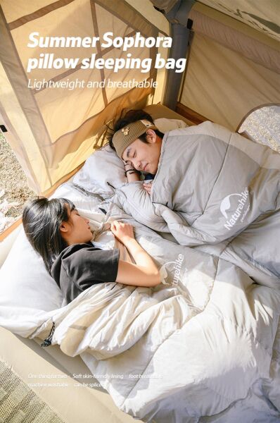 Naturehike Pillow Uyku Tulumu -4°C GRİ - Left