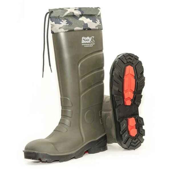 Polly Boot Galaxy Vega O4 Boğazlı Uzun Çizme Kamuflaj Haki/Siyah - 40